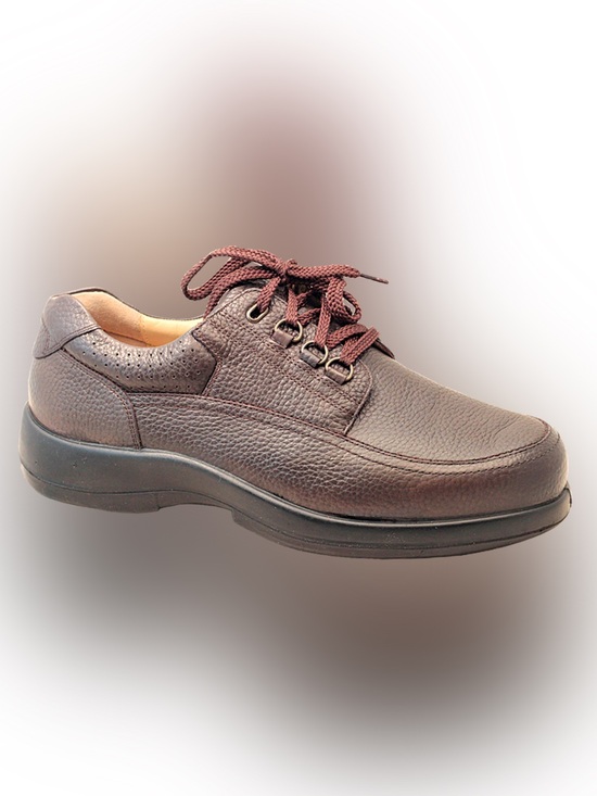 Areni One Explorer Mens Orthopedic Comfort Arch Support Leather Shoes -13W Brown